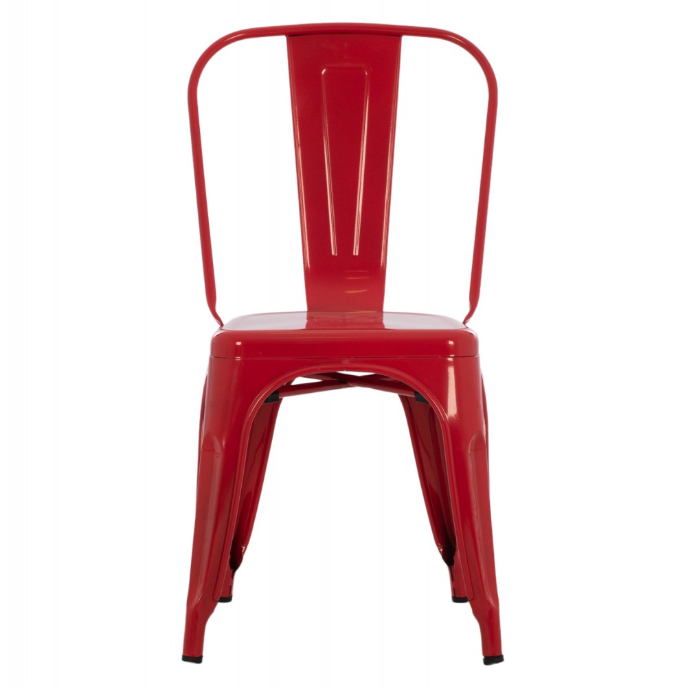 Καρέκλα "MELITA-PRO" από μέταλλο σε χρώμα κόκκινο 44x47x84.5