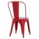 Καρέκλα "MELITA-PRO" από μέταλλο σε χρώμα κόκκινο 44x47x84.5