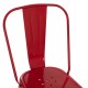 Καρέκλα "MELITA-PRO" από μέταλλο σε χρώμα κόκκινο 44x47x84.5