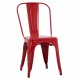 Καρέκλα "MELITA-PRO" από μέταλλο σε χρώμα κόκκινο 44x47x84.5