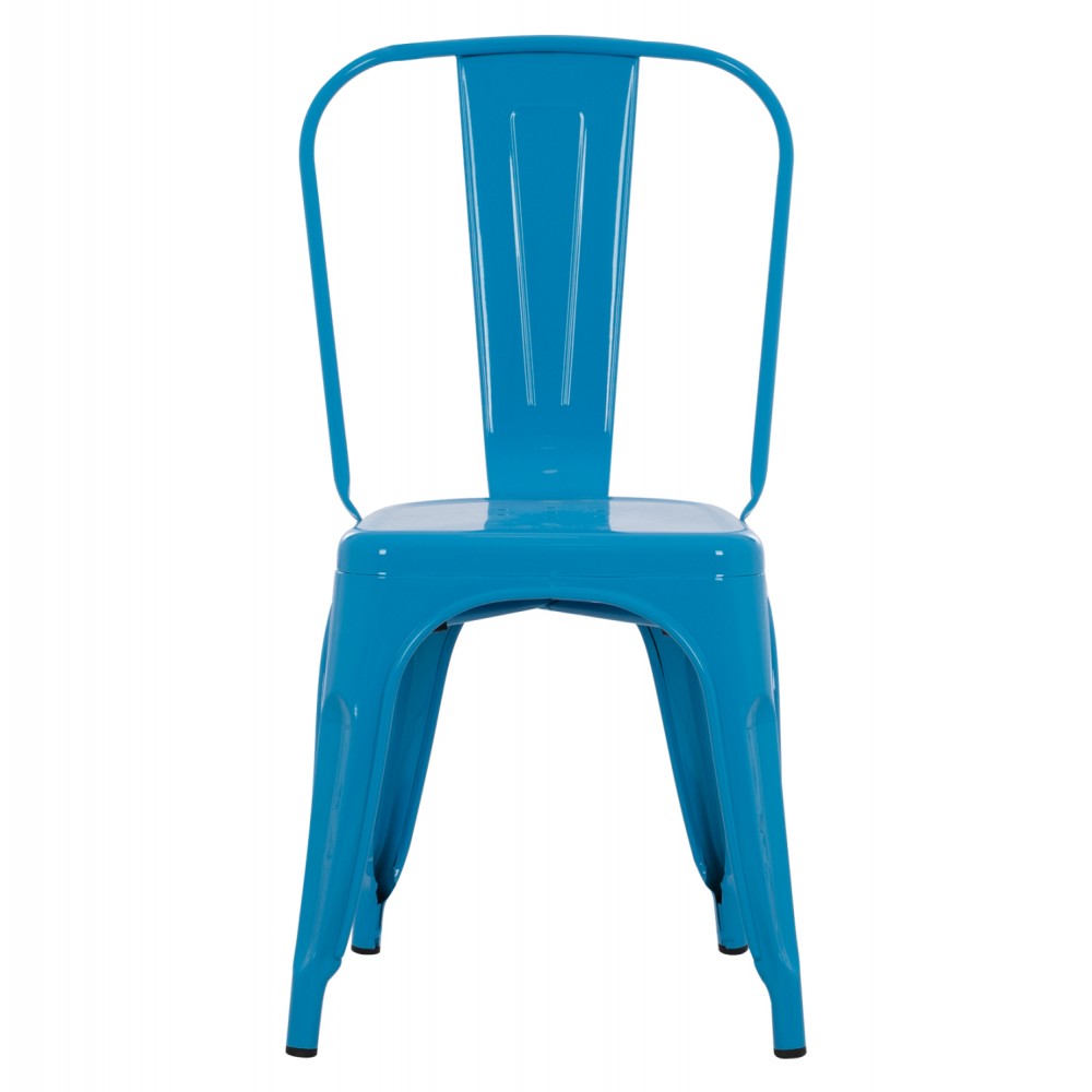 Καρέκλα "MELITA-PRO" από μέταλλο σε χρώμα μπλε 44x47x84.5