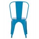 Καρέκλα "MELITA-PRO" από μέταλλο σε χρώμα μπλε 44x47x84.5