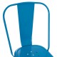 Καρέκλα "MELITA-PRO" από μέταλλο σε χρώμα μπλε 44x47x84.5