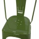 Καρέκλα "MELITA-PRO" από μέταλλο σε χρώμα πράσινο 44x47x84.5