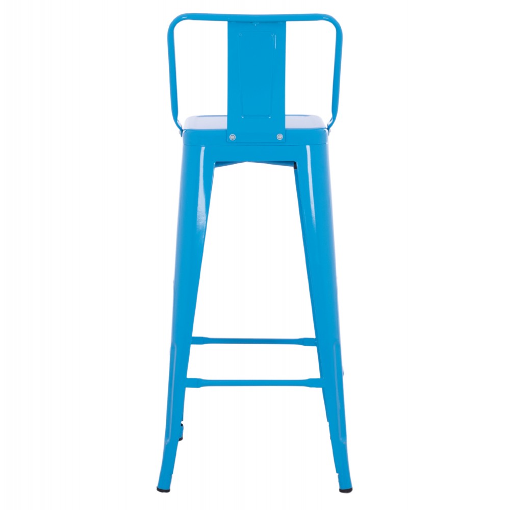 Σκαμπό μπαρ "MELITA-PRO" από μέταλλο σε χρώμα μπλε 42x42x100