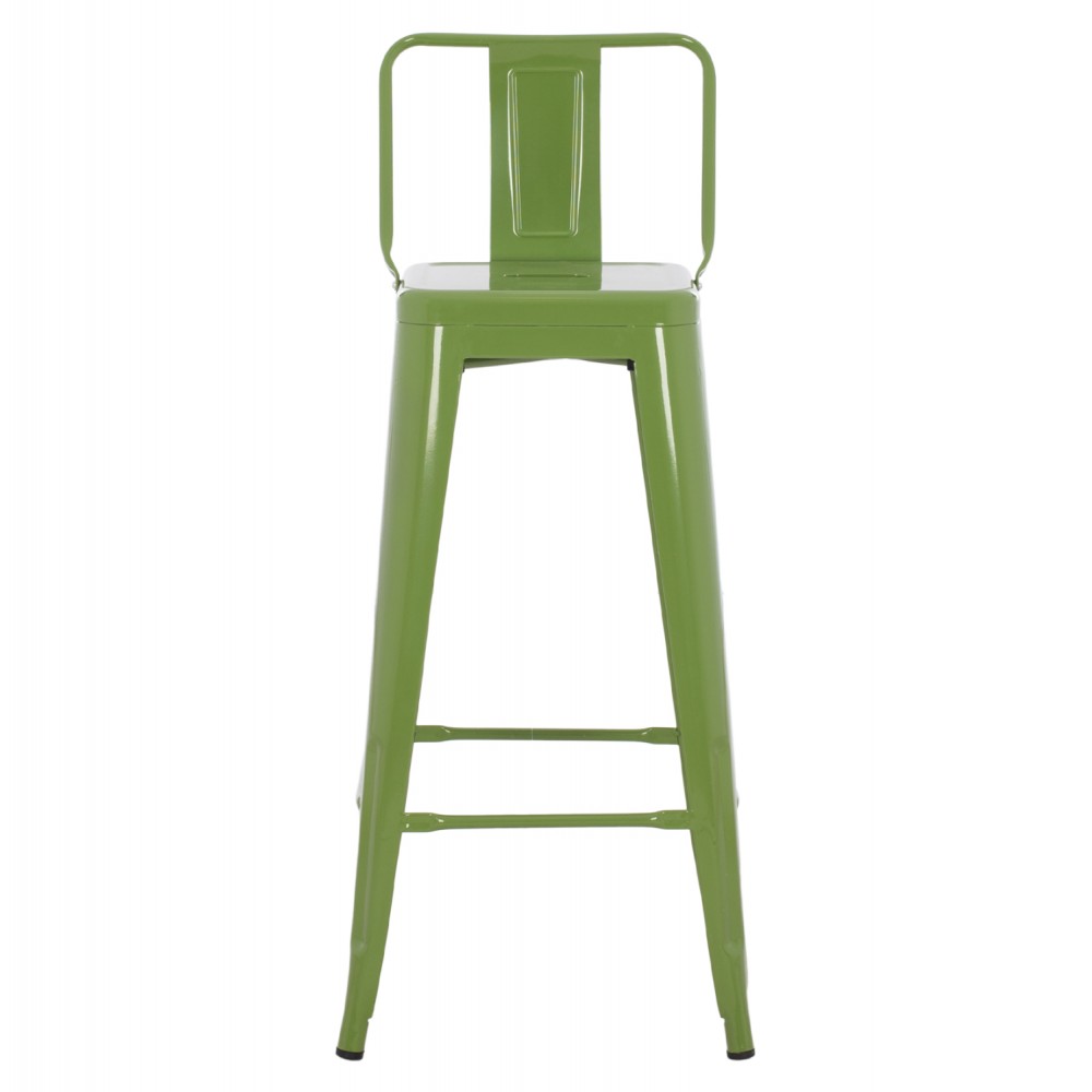 Σκαμπό μπαρ "MELITA-PRO" από μέταλλο σε χρώμα ανοιχτό λαδί 42x42x100