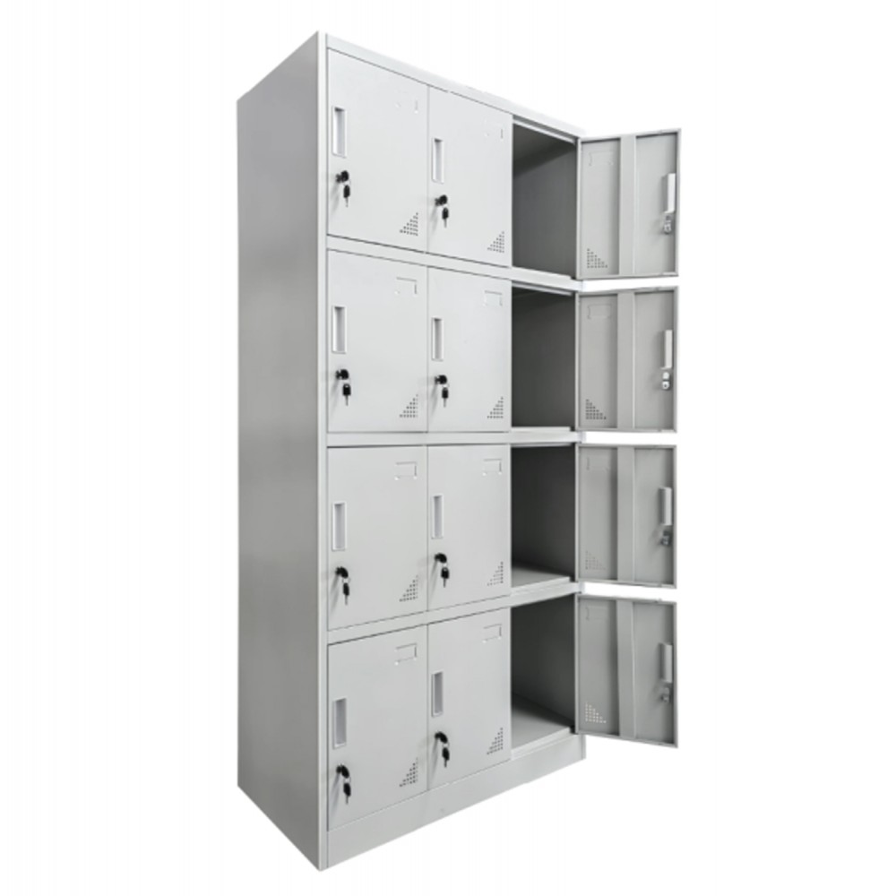 Φοριαμός "BEXLEY" με κλειδαριές από μέταλλο σε χρώμα γκρι 90x40x185