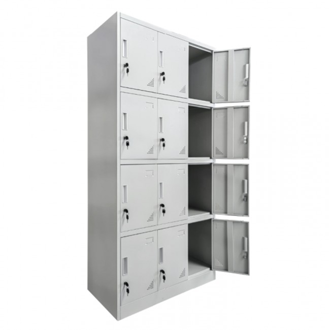 Φοριαμός "BEXLEY" με κλειδαριές από μέταλλο σε χρώμα γκρι 90x40x185