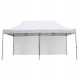Gazebo/κιόσκι επαγγελματικό "CRESSEN" πτυσσόμενο από αλουμίνιο/ύφασμα σε χρώμα ασημί/λευκό 3x6x3.4