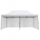 Gazebo/κιόσκι επαγγελματικό "CRESSEN" πτυσσόμενο από αλουμίνιο/ύφασμα σε χρώμα ασημί/λευκό 3x6x3.4