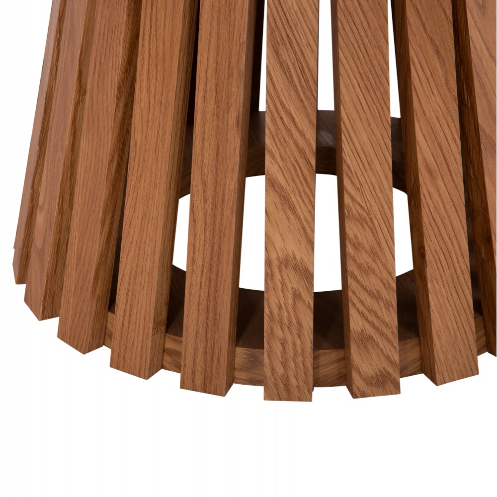 Σετ τραπέζια σαλονιού "TALBERT" από mdf σε χρώμα φυσικό Φ80&Φ45