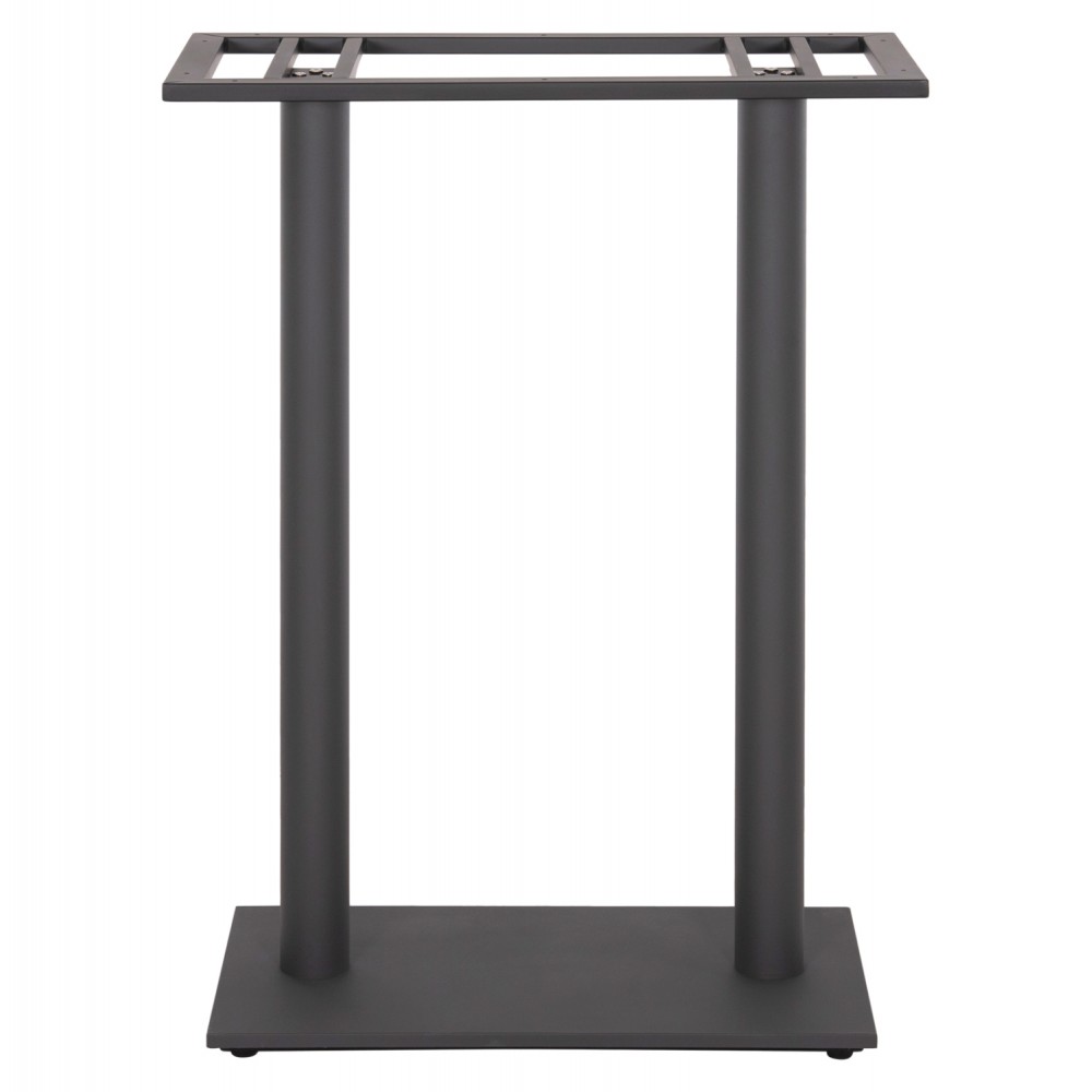 Βάση τραπεζιού μπαρ από μέταλλο σε χρώμα γκρι 80x40x108