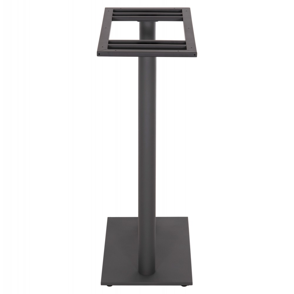 Βάση τραπεζιού μπαρ από μέταλλο σε χρώμα γκρι 80x40x108