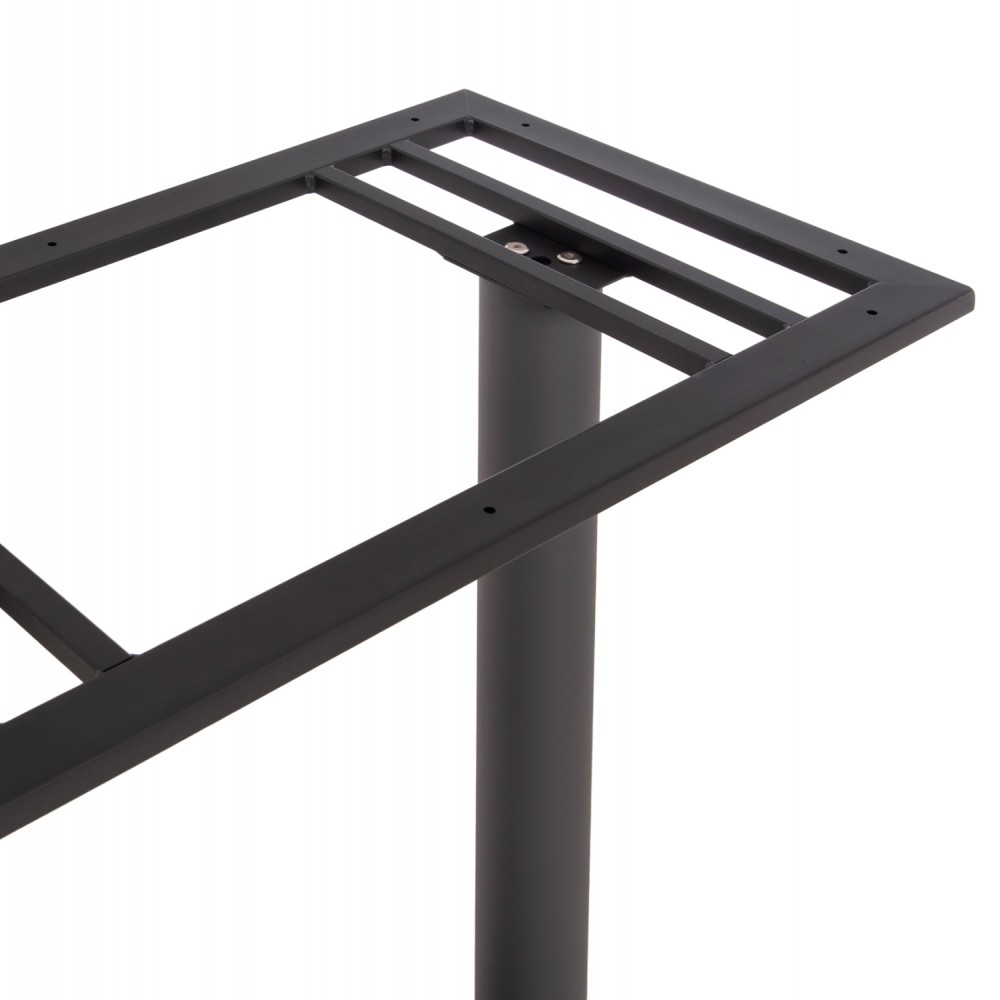 Βάση τραπεζιού μπαρ από μέταλλο σε χρώμα γκρι 80x40x108