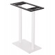 Βάση τραπεζιού μπαρ από μέταλλο σε χρώμα λευκό ματ 80x40x108
