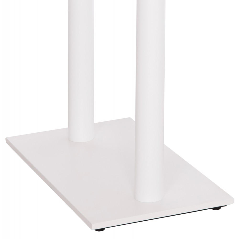 Βάση τραπεζιού μπαρ από μέταλλο σε χρώμα λευκό ματ 80x40x108