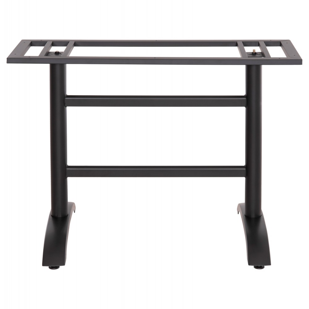 Βάση τραπεζιού διπλή από μέταλλο σε χρώμα μαύρο 100x40x73