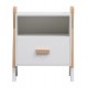 Κομοδίνο παιδικό "PASCHAL" σε χρώμα φυσικό/λευκό 46x30x55
