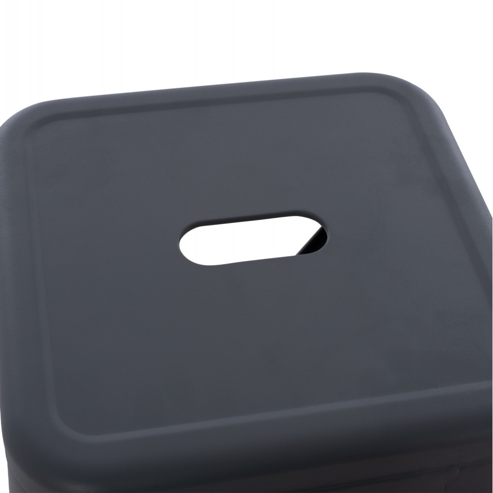 Σκαμπό μπαρ "MELITA-PRO" από μέταλλο σε χρώμα γκρι 43x43x78