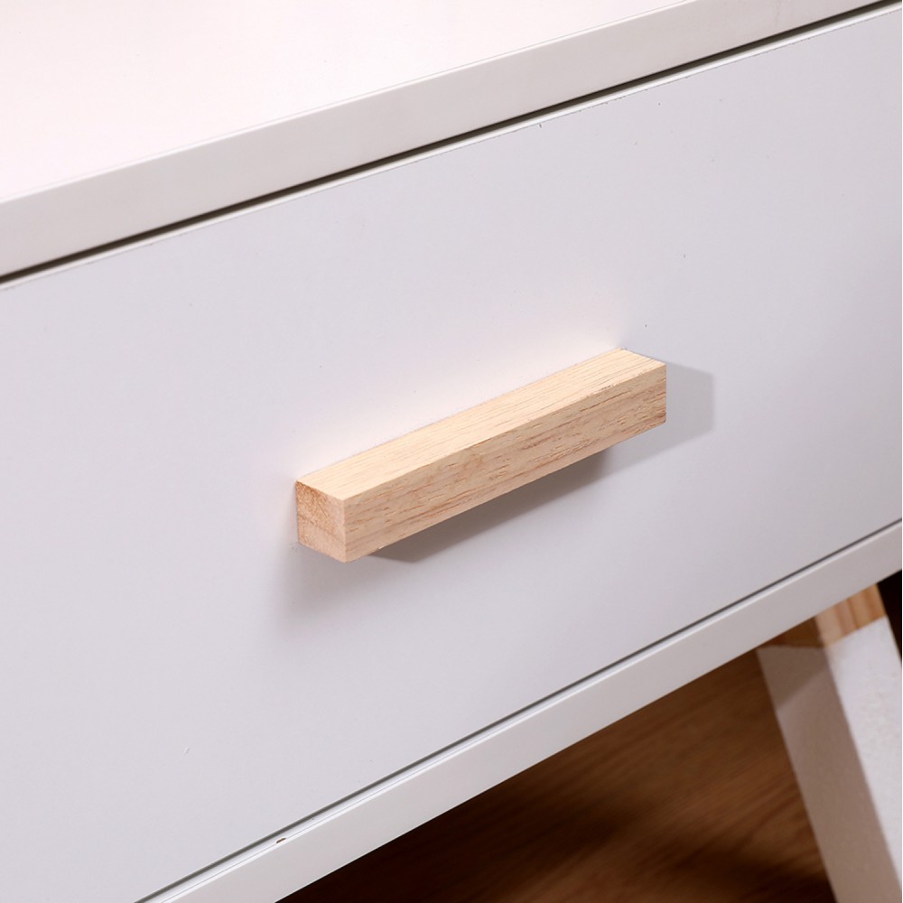 Κομοδίνο παιδικό "PASCHAL" σε χρώμα φυσικό/λευκό 46x30x38