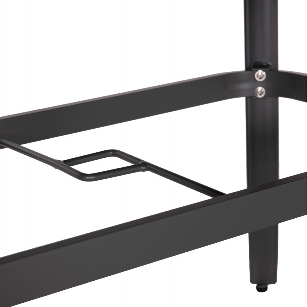 Τραπέζι εξωτερικού χώρου "TELAMO" από αλουμίνιο/polywood σε χρώμα ανθρακί/φυσικό 160x90x73.5