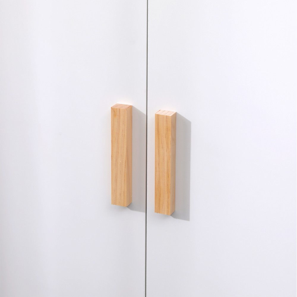 Ντουλάπα παιδική "PASCHAL" σε χρώμα λευκό/φυσικό 96x44x170