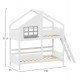 Κουκέτα παιδική σπιτάκι "COMBO" τ.montessori από ξύλο σε χρώμα λευκό 95x198x221.5