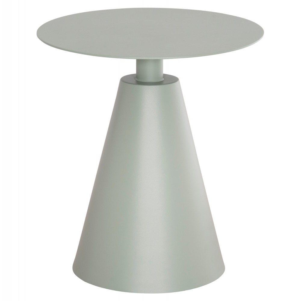 Βοηθητικό τραπέζι "SERA" από αλουμίνιο σε χρώμα φυστικί Φ50x56