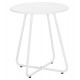 Βοηθητικό τραπέζι "SAMMON" από μέταλλο σε χρώμα λευκό Φ45x50