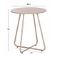 Βοηθητικό τραπέζι "SAMMON" από μέταλλο σε χρώμα καπουτσίνο Φ45x50