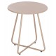 Βοηθητικό τραπέζι "SAMMON" από μέταλλο σε χρώμα καπουτσίνο Φ45x50