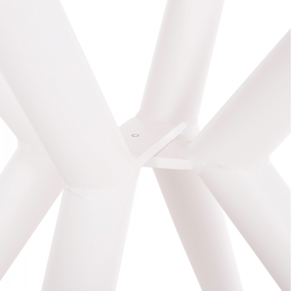 Τραπέζι εξωτερικού χώρου "HIGER" από αλουμίνιο σε χρώμα λευκό Φ90x74