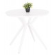 Τραπέζι εξωτερικού χώρου "HIGER" από αλουμίνιο σε χρώμα λευκό Φ90x74