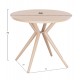 Τραπέζι εξωτερικού χώρου "HIGER" από αλουμίνιο σε χρώμα καπουτσίνο Φ90x74