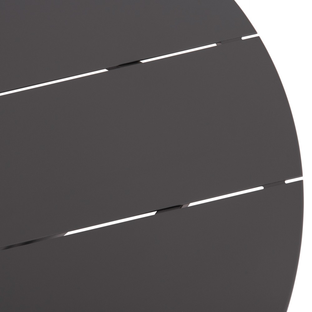 Τραπέζι εξωτερικού χώρου "HIGER" από αλουμίνιο σε χρώμα γκρι Φ90x74