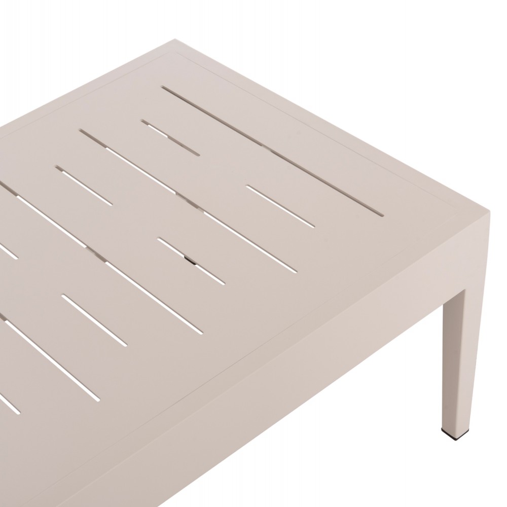 Σετ σαλόνι εξωτερικού χώρου "LARRY" 4τμχ από αλουμίνιο/ύφασμα σε χρώμα σαμπανί