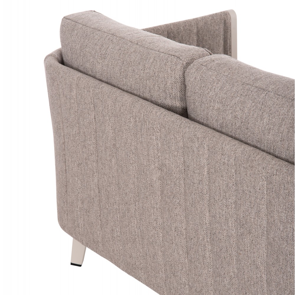 Σετ σαλόνι εξωτερικού χώρου "LARRY" 4τμχ από αλουμίνιο/ύφασμα σε χρώμα σαμπανί