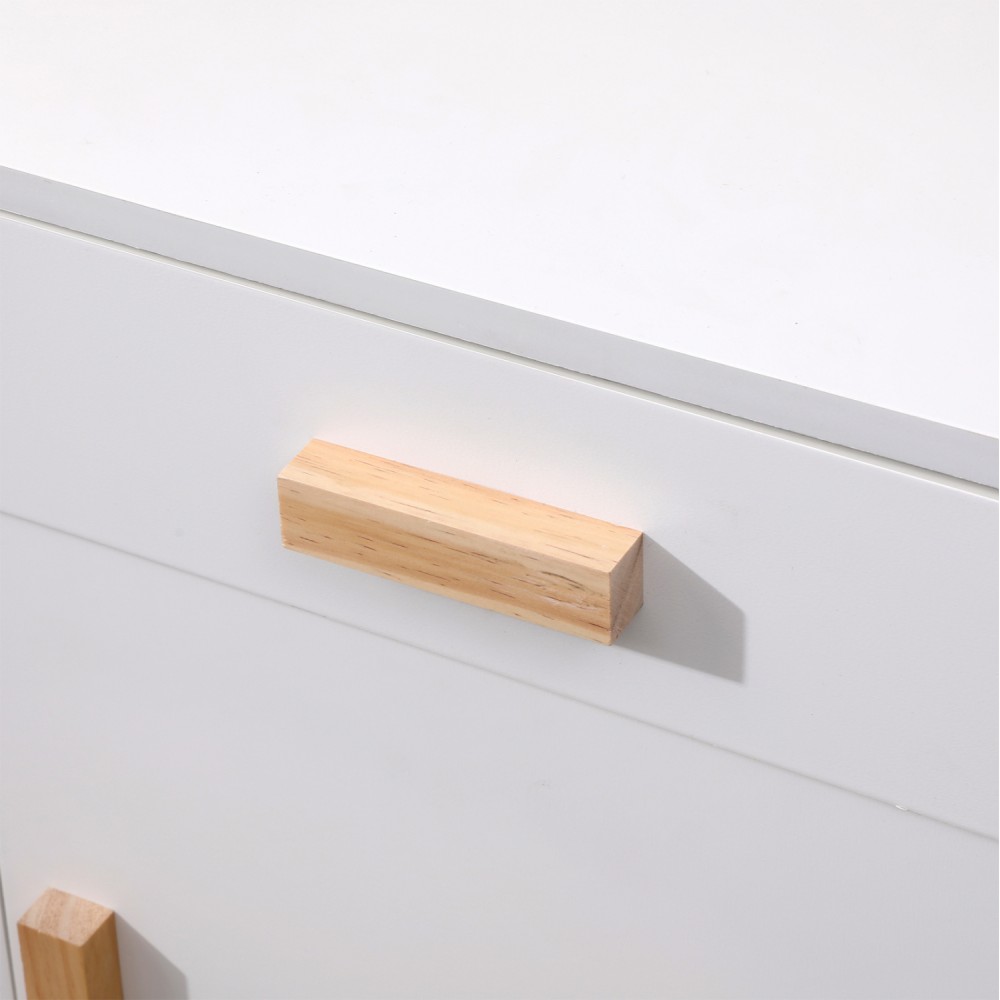 Γραφείο παιδικό "PASCHAL" με ντουλάπι από ξύλο σε χρώμα φυσικό/λευκό 120x55x75