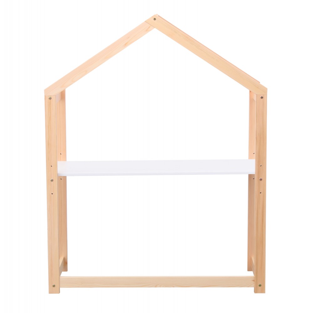 Γραφείο παιδικό "PEPE" από ξύλο σε χρώμα φυσικό/λευκό 120x44x152