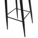 Σκαμπό μπαρ "VANESSA" ψηλό από pp/μέταλλο σε χρώμα μαύρο 47x48.5x107
