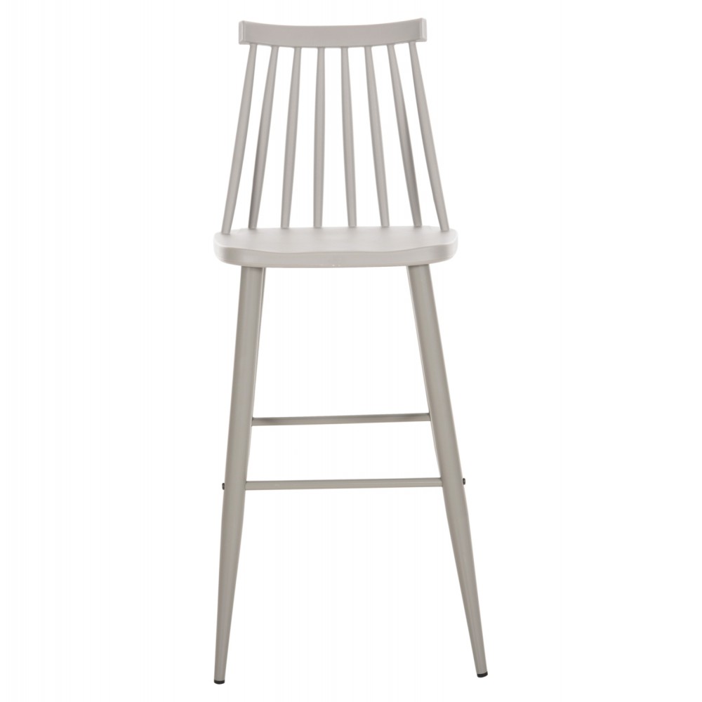 Σκαμπό μπαρ "VANESSA" ψηλό από pp/μέταλλο σε χρώμα γκρι 47x48.5x107