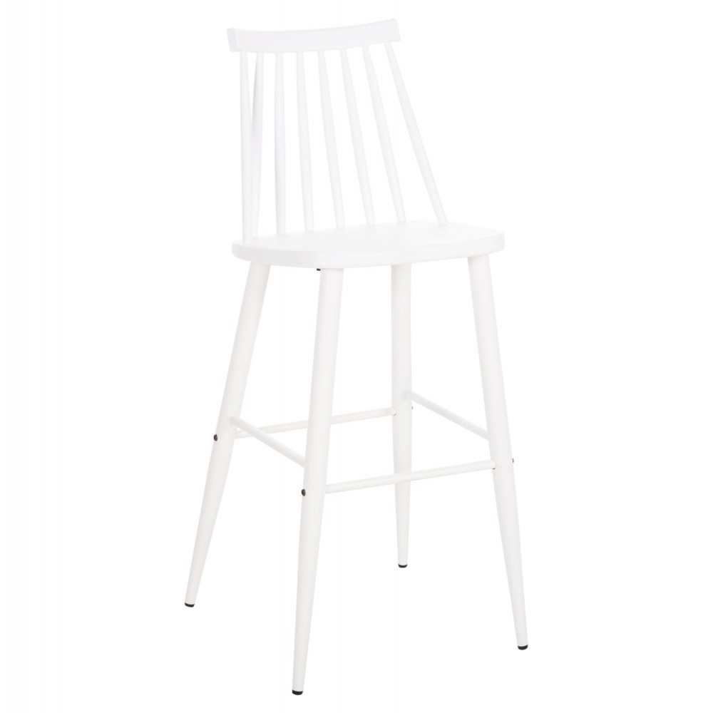 Σκαμπό μπαρ "VANESSA" ψηλό από pp/μέταλλο σε χρώμα λευκό 47x48.5x107