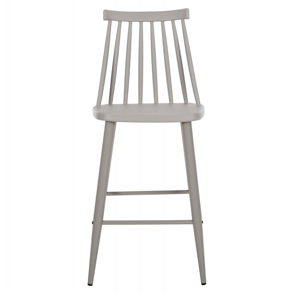 Σκαμπό μπαρ "VANESSA" από pp/μέταλλο σε χρώμα γκρι 45.5x46x97