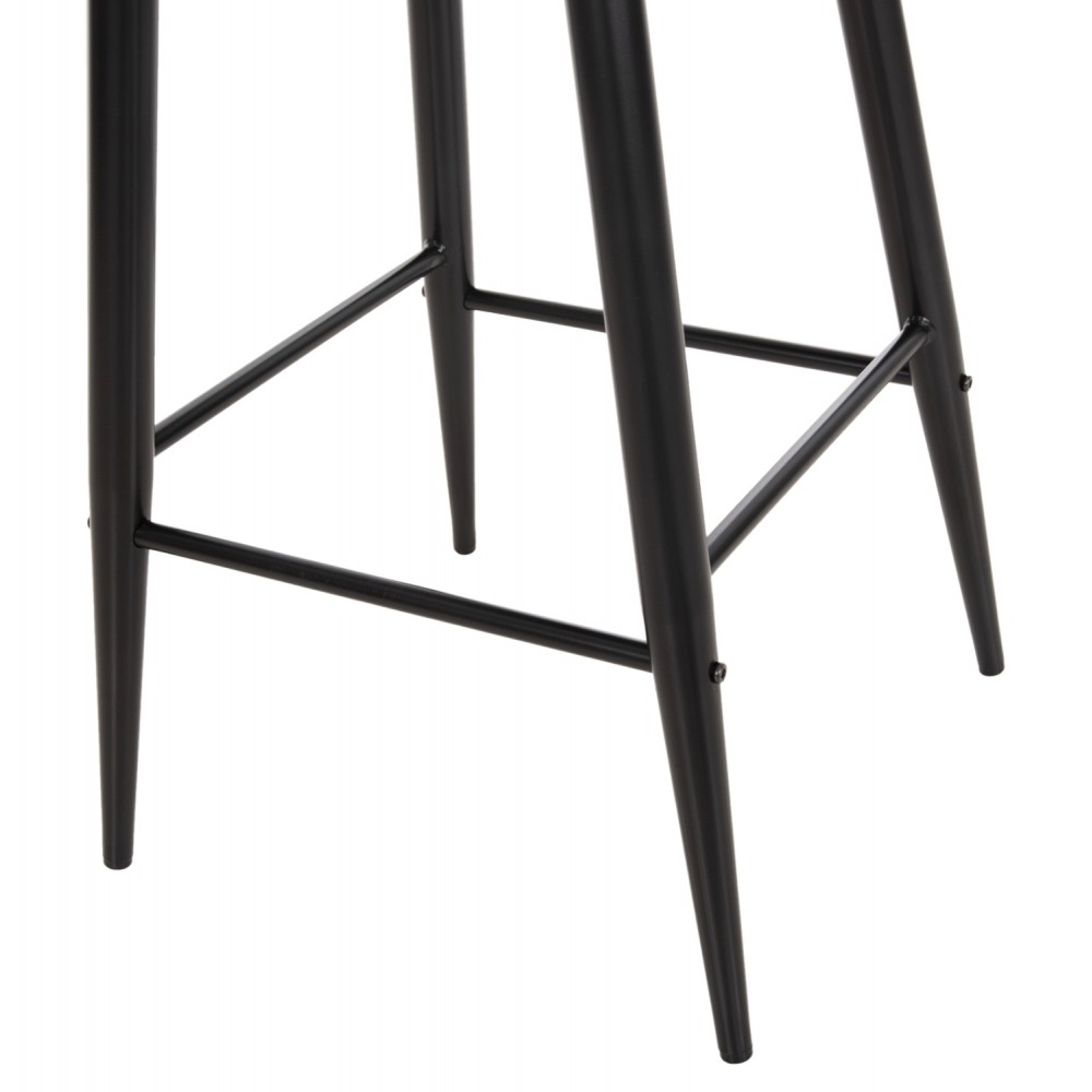 Σκαμπό μπαρ "VANESSA" από pp/μέταλλο σε χρώμα μαύρο 45.5x46x97