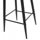 Σκαμπό μπαρ "VANESSA" από pp/μέταλλο σε χρώμα μαύρο 45.5x46x97