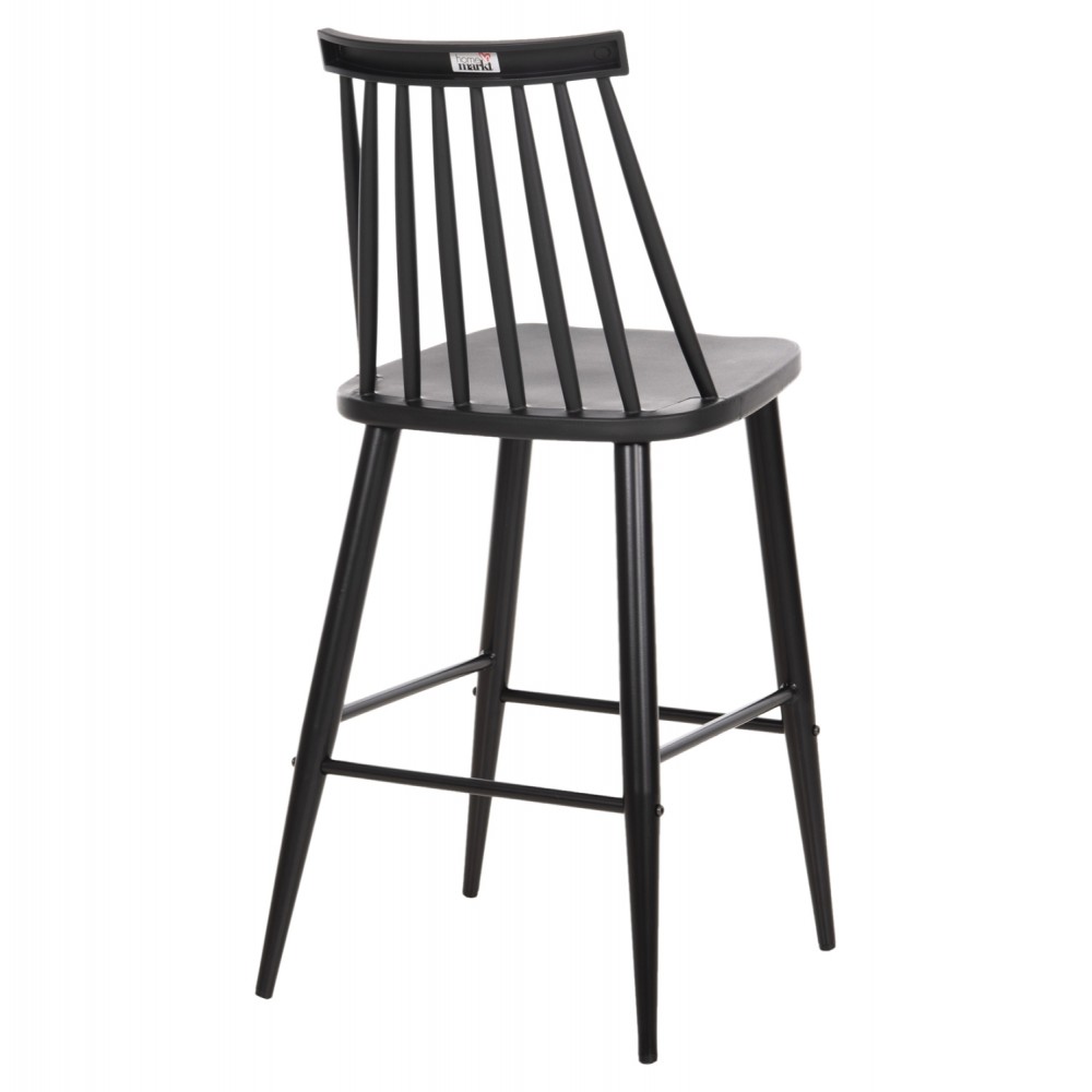 Σκαμπό μπαρ "VANESSA" από pp/μέταλλο σε χρώμα μαύρο 45.5x46x97