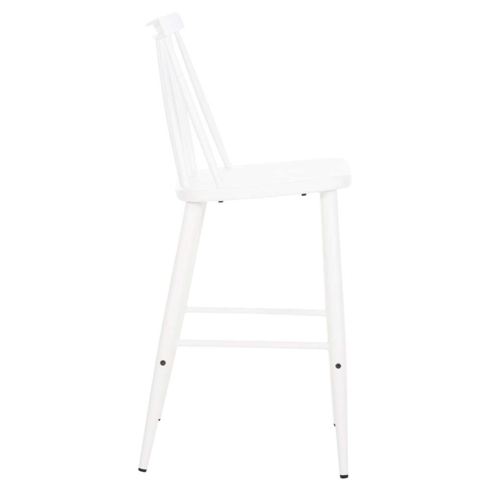 Σκαμπό μπαρ "VANESSA" από pp/μέταλλο σε χρώμα λευκό 45.5x46x97