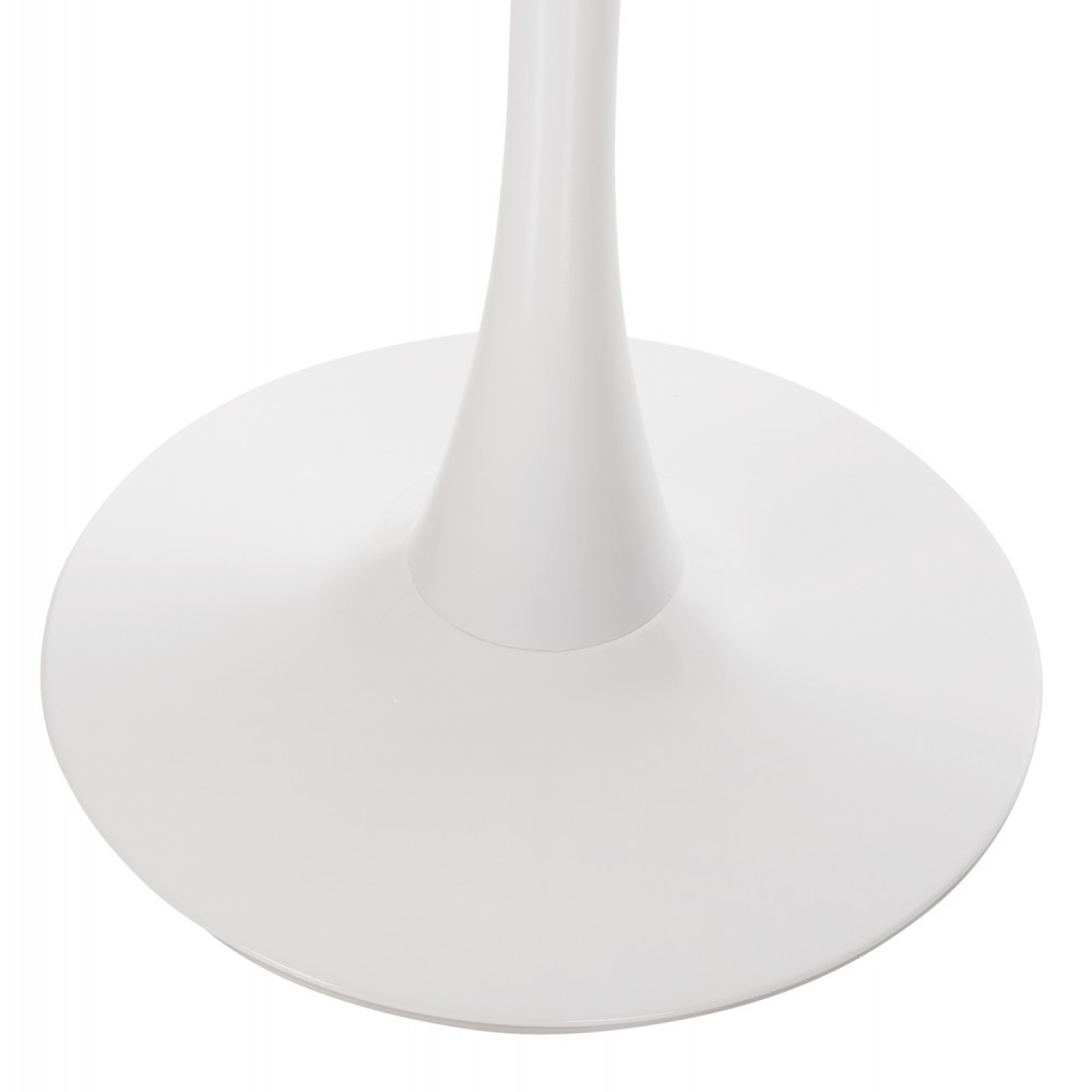 Τραπέζι "ROLLO" από μέταλλο σε χρώμα λευκό μαρμάρου Φ120x74