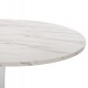 Τραπέζι "ROLLO" από μέταλλο σε χρώμα λευκό μαρμάρου Φ120x74