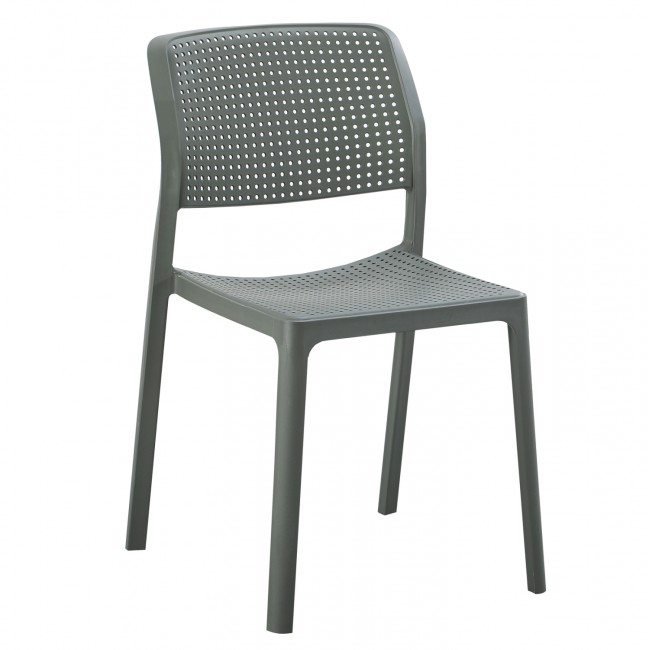 Καρέκλα εξωτερικού χώρου "COMFEE" από pp σε χρώμα σκούρο λαδί 41x57x82